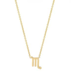 14 K GOLD Zodiac Pendant Necklace Scorpio sign
BYCHARI